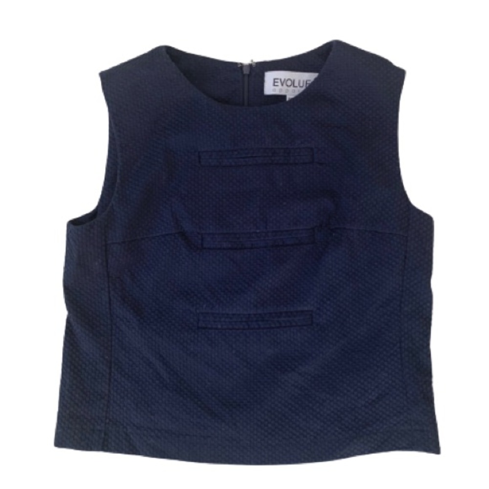 Evolue Apparel Navy Shell Top